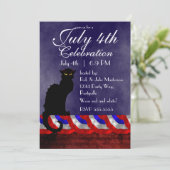 Invitation Conversation Noir et le 4 juillet (Debout devant)