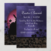 Invitation Conversation Noir Pâques (Devant / Derrière)