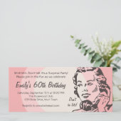 Invitation Conversation téléphonique Vintage (Debout devant)