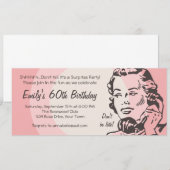 Invitation Conversation téléphonique Vintage (Devant / Derrière)