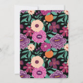 Invitation Conversation vidéo en ligne Floral Téléphone SMS B (Dos)