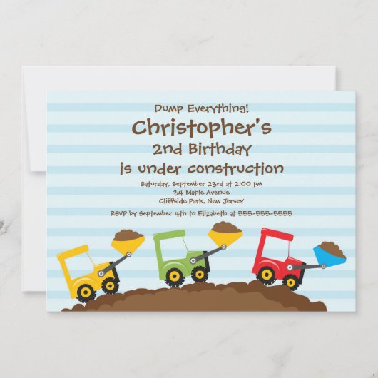 Invitation Conversations pour la fête d'anniversaire de Cute (Devant)