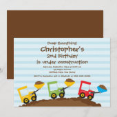 Invitation Conversations pour la fête d'anniversaire de Cute (Devant / Derrière)