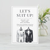 Invitation Convient À Groomsman Usher Meilleur Homme Tuxedo I (Debout devant)