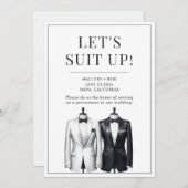 Invitation Convient À Groomsman Usher Meilleur Homme Tuxedo I (Devant / Derrière)