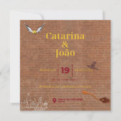 Invitation Convite Casamento Tema Harry Potter (Devant)