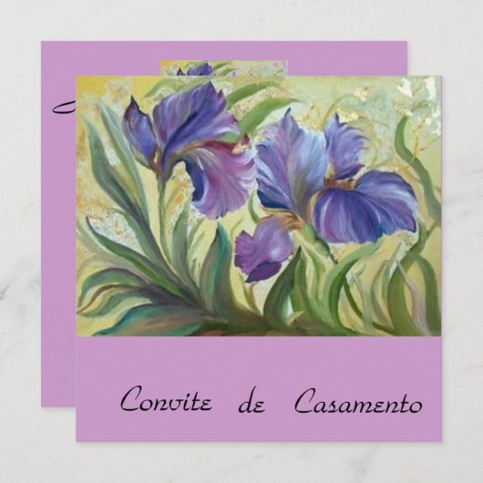 Invitation convite de casamento (Devant / Derrière)
