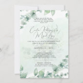 Invitation Convite de Casamento Folhas Verdes portugais Inv (Devant)
