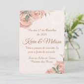 Invitation Convite de Noivado (Debout devant)