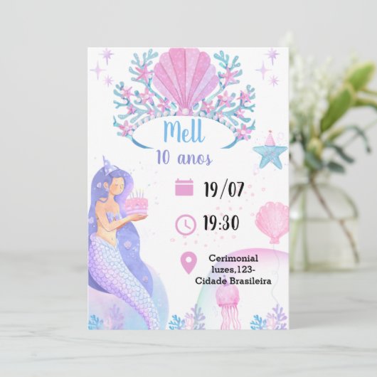 Invitation Convite de seria (Debout devant)