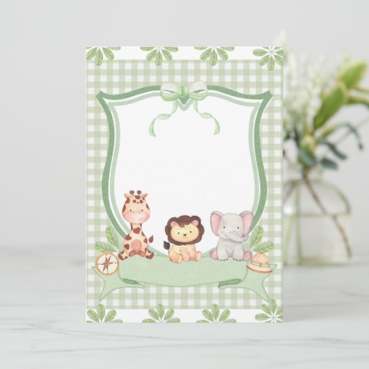 Invitation Convite personalizável brasão  (Debout devant)