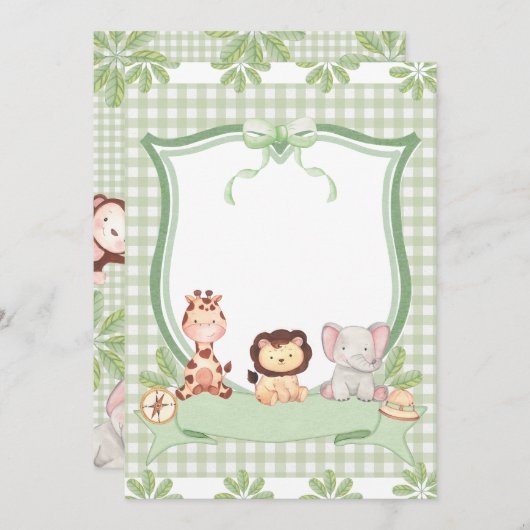 Invitation Convite personalizável brasão (Devant / Derrière)