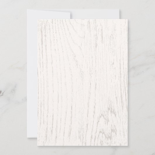 Invitation Convivial Rustique | Dîner d'action de grâces (Dos)