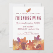 Invitation Convivial Thanksgiving Automne (Devant)