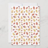 Invitation Convivial Thanksgiving Automne (Dos)