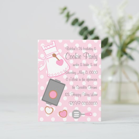 Invitation Cookie Baker (Debout devant)