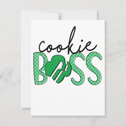 Invitation Cookie Boss Scout Girls Cookie Dealer (Devant)