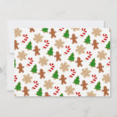 Invitation Cookie de Noël Décoration Fête (Dos)