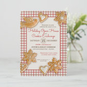 Invitation Cookie de Noël | Plaid | Holiday Open House (Debout devant)