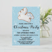 Invitation Cookie de rennes blanc pour la fête de Noël (Debout devant)