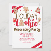 Invitation Cookie de vacances Décoration Party ou Exchange (Devant)