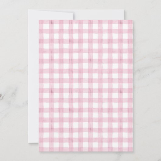 Invitation Cookie Décoration rose Noël Fête (Dos)