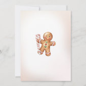 Invitation Cookie d'hiver Noël Père Noël Baby shower (Dos)