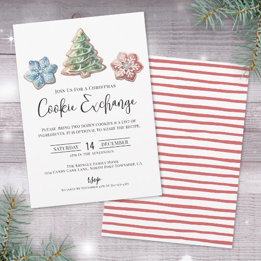 Invitation Cookie Exchange Holiday Christmas Party