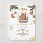 Invitation Cookie Exchange Noël Fête de Noël (Devant)