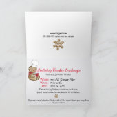 Invitation Cookie Exchange Noël Fête Thème Gingerbread (Intérieur)