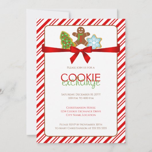 Invitation Cookie Exchange Party (Devant)