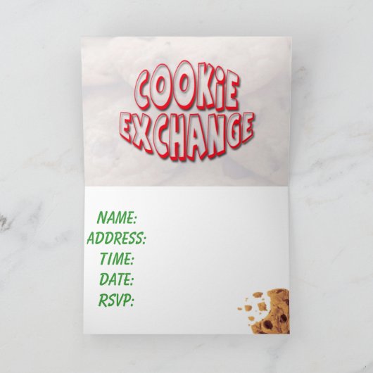 Invitation Cookie Exchange Party (Intérieur)