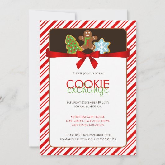 Invitation Cookie Exchange Party (Devant)