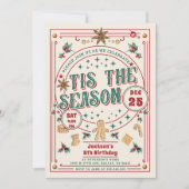 Invitation Cookie Noël C'Est La Saison Anniversaire