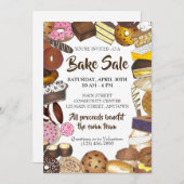 Invitation Cookie Swap Bake Vente Baked Goods Party (Devant / Derrière)