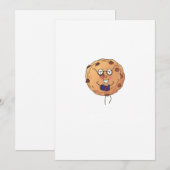 Invitation Cookie, thème de nourriture mignonne (Devant / Derrière)