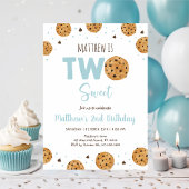 Invitation Cookie Two Sweet Boy Second Birthday