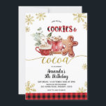 Invitation Cookies and Cocoa Christmas Winter Birthday<br><div class="desc">Cookies and Cocoa Christmas Winter Birthday Invitation</div>