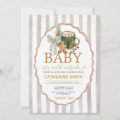 Invitation Cookies and Hot Cocoa Bow Baby Shower (Devant)