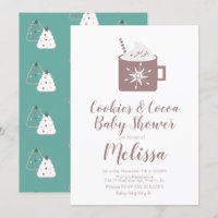 Cookies au Chocolat Chaud Mug Hiver Baby Shower