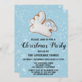 Invitation Cookies blancs Reindeer Fête de Noël (Devant / Derrière)