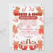 Invitation Cookies & Coca Christmas Motif Party (Devant)