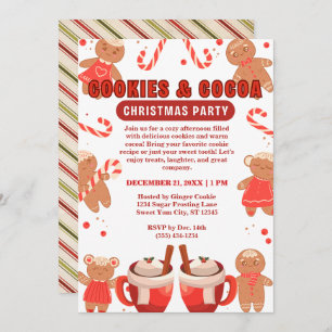 Invitation Cookies & Coca Christmas White Party