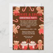 Invitation Cookies & Coca Noël Fête Brown (Devant)