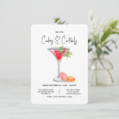 Invitation Cookies & Cocktails Noël Cocktail Party (Debout devant)