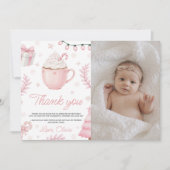 Invitation Cookies & Cocoa Birthday Photo Thank You (Devant)