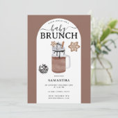 Invitation Cookies & Cocoa Hot Chocolate Baby Shower Brunch (Debout devant)