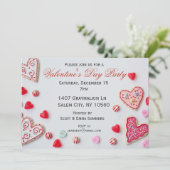 Invitation Cookies Coeurs Sucres Saint-Valentin (Debout devant)