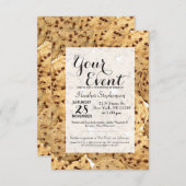 Invitation Cookies de chips au chocolat maison (Devant / Derrière)