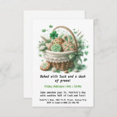 Invitation Cookies de la Saint-Patrick – Chance et Amour Douc (Devant / Derrière)